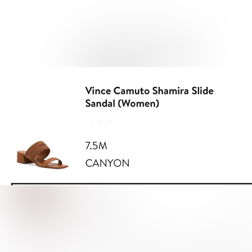 Once Camuto sandals 7.5